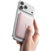 Baseus Picogo AM41 Power Bank, 10000mAh Qi2 Magsafe Powerbank 15W Wireless, Ultra Slim, Ricarica Rapida PD 27W, Magnetico Batteria Esterna per iPhone 17/16/15/14/13/12, Rosa