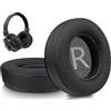 SOULWIT 80mm Cuscinetti Auricolari di Ricambio per House of Marley Positive Vibration 2 Wired/Wireless Cuffie, Cuscinetti Auricolari con Schiuma Antirumore - Nero