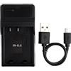 Norifon EN-EL8 USB Caricatore per Nikon Coolpix S52c, P1, P2, S1, S2, S3