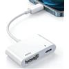 WONDERFUL FATE Adattatore da Lightning a HDMI [certificato Apple MFi], adattatore AV digitale 1080P per iPhone e iPad, sincronizzazione schermo a TV/monitor/proiettore, non necessita di alimentazione esterna