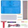 SunFounder Breadboard Kit RAB Holder, 830 Points Solderless Circuit Breadboard, Jumper Wires, LED, Resistors compatible with Arduino R3 MEGA & Raspberry Pi 4B, 3B+ Model B, 2B and 1B+