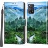 Haninsuze Cover per Xiaomi Redmi Note 11 Pro/Note 12 Pro 4G, Custodia Interno TPU Antiurto Portafoglio con Disegni [schede Fessura] [Supporto Stand] Cover Libro in PU Pelle (Foresta)