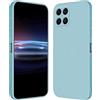 RankOne Custodia per HONOR X8 (4G) (6.7 Inches) Cover Morbida in Silicone TPU - Azzurro