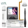 WAEUUKKPO 616-0232, batteria di ricambio da 1200 mAh, ad alta capacità, compatibile con iPod 5th-7th Generation Video Classic A1136 A1238 6th 80 GB 6.5th 120 GB 7th 160 GB 5th 30 GB con kit di attrezzi di