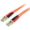 StarTech.com Cavo patch duplex in fibra ottica multimodale 62,5/125 1m, LSZH, LC/LC, OM1, Cavo ottico LC a LC (FIBLCLC1)