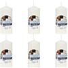 Etrexonline Set 6 Candele Profumate Colore Bianco, Candela Profumate Cocco 110x47mm Durata 25 ore
