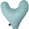 POWER INN Cuscino per petto Hope, circa 32 x 34 cm, cuscino a forma di cuore per alleviare il dolore dopo mastectomia, morbido cuscino per avambraccio o ascelle, 100% cotone (azzurro - pois +