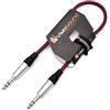 VisioSound Cavo patch audio bilanciato da jack TRS stereo da 6,35 mm a jack TRS (0,5 m, viola)