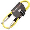 VisioSound Cavo patch audio bilanciato da jack TRS stereo da 6,35 mm a jack TRS (1 m, giallo)