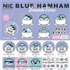 Portachiavi acrilico Blue Ham Break Time set completo 10 capsule giocattolo G...