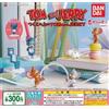 Bandai Tom & Jerry Tom e Jerry sulla scrivania set completo 5 capsule giocattolo Gac...