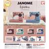 Cabina giocattoli Macchina da cucire Janome Epolku collezione in miniatura set completo 4 capsu...