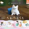 Chihuahua cane vivente set completo 8 capsule giocattolo Gacha NUOVO