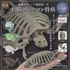 Museum Modeling Club 2 1/35 Archelon scheletro set completo 4 capsule giocatt...