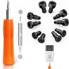 ALLICAVER Kit di ricambio per cacciavite per campanello, strumento Torx di sicurezza T6 e T15 con 10 viti in 5 tipi, compatibile con campanello ad anello di seconda generazione, 2, 3, 4, Pro ed Elite