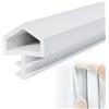 ANEELV Nastro sigillante per telaio della porta, larghezza 12 mm, in gomma TPE, fonoassorbente e antiurto, adatto per porte interne e telaio in legno, bianco (5 m)