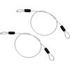 PATIKIL Filo Acciaio Inossidabile Rivestito Vinile 1/8 Dia Anelli, 2Pz 1.6ft (20) Cavo Flessibile Catena Sicurezza Lanyard per Illuminazione Palco Esterna Lucchetti Bagagli, Trasparente