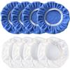 ZHIQIN 8 Pezzi Cappe Per Lucidatura Auto Tamponi Lucidatura In Microfibra Coperture Lucidaturae per Cofano Ideale per Lucidatrice Auto da 230-250mm, 4 Blu e 4 Bianco