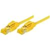 Tecline Cavo patch S/FTP, PiMF, Cat 6a, giallo, 10,0 m Per 10 Gigabit/s, senza alogeni, con cavo Draka e connettori Hirose TM31 (denominazione precedente S/STP) (72210Y)