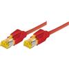Tecline Cavo patch S/FTP, PiMF, Cat 6a, rosso, 10,0 m Per 10 Gigabit/s, senza alogeni, con cavo Draka e connettori Hirose TM31 (denominazione precedente S/STP) (72210R)