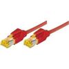 Connect Cavo patch S/FTP, PiMF, Cat 6a, rosso, 7,5 m Per 10 Gigabit/s, senza alogeni, con cavo Draka e connettori Hirose TM31 (denominazione precedente S/STP) (72207R)