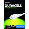 DURACELL Cavo USB-A / Micro-USB bianco da 2 metri