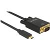 DELOCK Kabel USB Type-C St > VGA St (DP Alt Mode) 1m schwarz