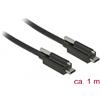 DELOCK USB-Kabel Supersp. 10Gbps C->C St/St je 1 Schr. 1m
