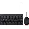 Perixx PERIDUO-212 USB Keyboard and mouse set German, QWERTZ Black, Red