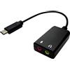 Value Adattatore VALUE USB tipo C - 2x 3,5 mm audio, ST/BU, 0,13 m