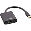 InLine Cavo convertitore InLine® Mini DisplayPort HDMI, alluminio, nero, 4K/60Hz