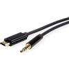 ROLINE 12033218 cavo audio 3 m 3,5 mm USB Tipo-C nero