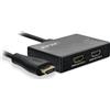 InLine® 65009C Splitter/distributore HDMI InLine®, a 2 vie, 4K/60Hz, con cavo integrato 0,5 m
