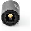 Nedis Adattatore TosLink | TosLink femmina | TosLink femmina | Dritto | Metallo | Grigio con metallo | 1 pz. | Scatola