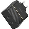 Otter Products Otterbox OTT0499A Caricabatterie da Muro 50W 1 USB C 30W e 1 USB C 20W Nero