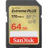 SanDisk SDSDXW2-064G-GNCIN, 64 GB, SDXC, Classe 10, 170 MB/s, 60 MB/s, Classe 3 (U3)