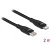 Delock Cavo dati e ricarica Delock da USB Type-C™ a Lightning™ per iPhone™, iPad™ e iPod™ nero 2 m MFi (86638)