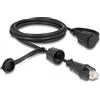 Delock Cavo di rete DeLOCK da spina RJ45 a spina RJ45 Cat.6 STP con cappuccio di tenuta Outdoor IP68 polvere e impermeabile nero 2 m (80167)