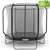 VirtuFit Trampolino VirtuFit Premium 251 cm con rete di sicurezza, nero, scaletta