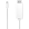Nedis CCGL37600WT20 cavo video adattatore 2 m Mini DisplayPort Bianco