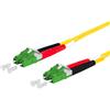 METZ CONNECT Cavo patch OpDAT, LC-D APC/LC-D APC OS2, 0,5 m