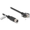 Delock Cavo M12 Delock con codice D da 4 pin femmina a RJ45 maschio con viti Cat.5e FTP 2 m (80445)