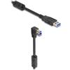 Delock 81115 Cavo USB 3.0 da A maschio a B maschio 90° verso il basso 5 m