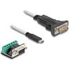 DELOCK Adapter USB-C/RS-422/485 St+ 6P Terminalblock 5V 0,5m