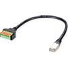 ROLINE Adattatore cavo ROLINE da spina RJ45 a morsettiera, (pulsanti), 30 cm