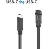 PureLink PureInstall MicroX4, 2 m, USB C, USB C, USB4 Gen 2x2, 20 Gbit/s, nero