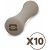 TOORX PROFESSIONAL LINE Kit 10 Manubri Yoga in Neoprene colore sabbia, peso 0,5 kg