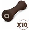 TOORX PROFESSIONAL LINE Kit 10 Manubri Yoga in Neoprene colore chocolate, peso 2 kg