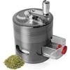 Bindokun Grinder - Macinino per Spezie a Manovella con Cassetto, Macina Spezie Erbe in Lega di Zinco per Polline, Metallo Trita, Macinare con Raschietto per Polline Coperchio Magnetico