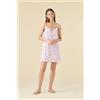 NOIDINOTTE ABITINO DONNA COTONE BRETELLINA LA003522 GLICINE